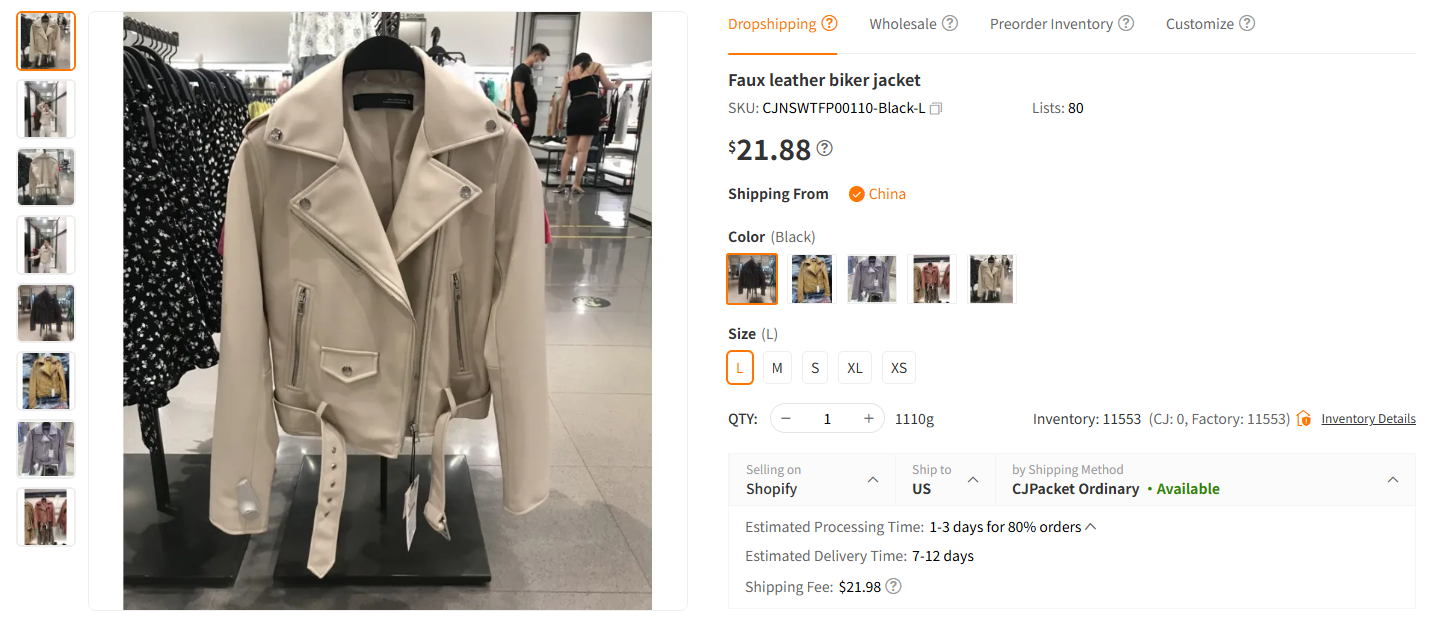 Vintage Leather Biker Jacket